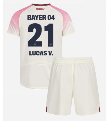 Bayer Leverkusen Lucas Vazquez #21 Dětské Venkovní Dres 2025-26 Krátký Rukáv (+ trenýrky)